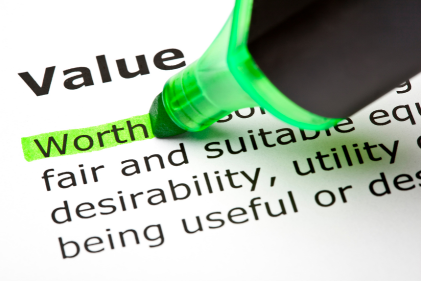 Image of someone highlighting a word to show Adding value to content